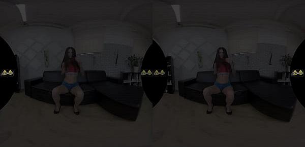  Virtualpee - Virtual reality porn with raven haired Ali Bordeaux